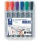 Staedtler 356 BWP6 Etui de 6 Marqueurs pour Tableaux papier Pointe Biseau 2 a 5 mm Assortis