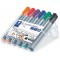 Staedtler 356 BWP6 Etui de 6 Marqueurs pour Tableaux papier Pointe Biseau 2 a 5 mm Assortis