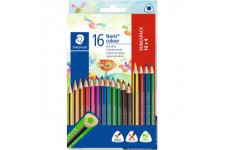 STAEDTLER Crayons de Couleur Noris Colour 187 C12P1 (resistance a  la Rupture Accrue, Forme Triangulaire, Design Attrayant, Surf
