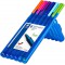 Staedtler Triplus Ballpoint, Stylos-bille triangulaires a  pointe extra-large, etui chevalet avec 6 couleurs lumineuses assortie