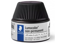 Staedtler 487 15 Flacon de Recharge d'encre universelle Non-permanente Lumocolor pour Stylos 311, 312, 315 et 316 Cap