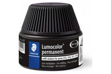 Lumocolor 487 17 - Flacon Recharge 15 Ml Pour Feutres Permanents 313/314/317/318 Noir