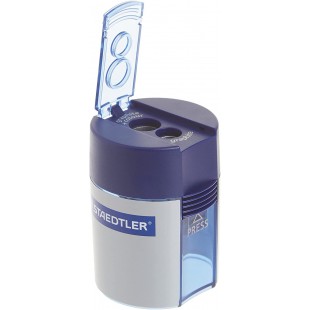 Staedtler, taille-crayon a  doubles trous Emballage pour vente au detail Silver/Blue