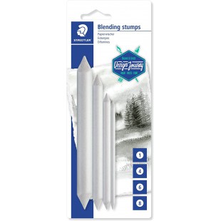 Staedtler Mars Estompe, Estompes en papier de haute qualite pour travaux artistiques, Pour eclaircir et estomper la 