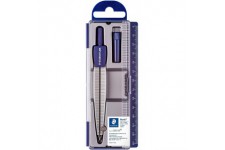 Staedtler Noris 550, Compas scolaire de precision pour l'ecole, Boitier refermable pratique avec etui de mine, 550 50