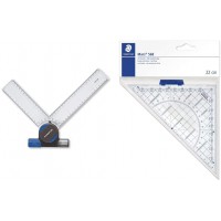 Staedtler Mars 660 20, Appareil a  dessiner, Pour planches a  dessin Mars 661 A3/A4 & 568 35Mars, equerre Geometrique de 22 Cm a