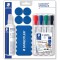 Lumocolor Whiteboard Set 613 - Set De 1 etui 4 Marqueurs 351 Wp4 + 1 Brosse Magnetique 652 + 1 Spray De Nettoyage 681 + 4 Aimant