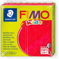 Kids Pate a modeler durcissante au four 42g Rouge paillete