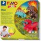 Staedtler - Fimo kids Form&Play - Set Dinosaure 4 Pains Pate a   Modeler 42 g Assortis + 1 Outil de Modelage + 1 Decor