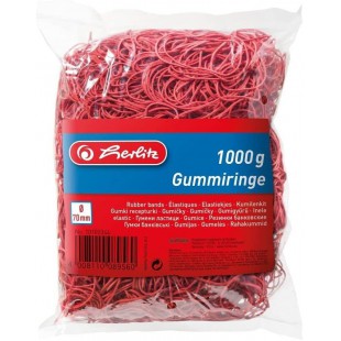 10105344 elastiques en caoutchouc 70 mm sous sachet 1 kg (Rouge) (Import Allemagne)