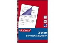 10303717 Lot de 25 feuilles de papier carbone pour ecriture a  la main A4 (Bleu) (Import Allemagne)