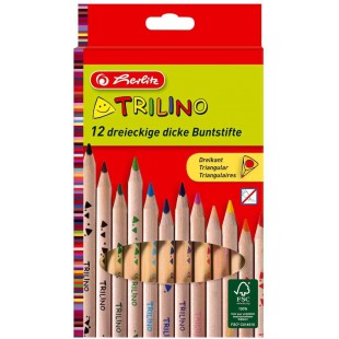 10412062 Multi 12piece(s) crayon de couleur - Crayons de couleur (12 piece(s), Multi, Bois, Triangulaire)