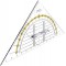 Grande Triangle de geometrie avec poignee, 1 piece en blister Petit