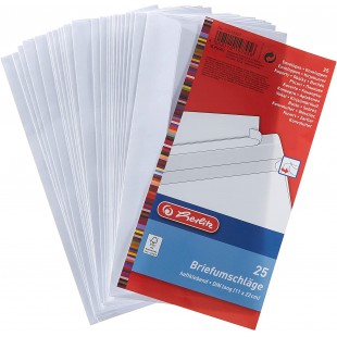 10419307 Lot de 25 Enveloppes d'expedition Blanc