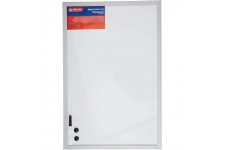 10524627 Tableau blanc aimante 40 x 60 cm (Blanc/cadre en bois argente) (Import Allemagne)