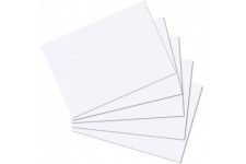 10621423 Fiches bristol format A6 Blanc - 100 Feuilles