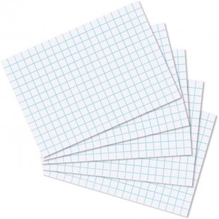 10621456 Lot de 100 Fiches Bristol Blanc