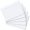 Paquets de 100 Fiches bristol 170g format A8 ligne Blanc