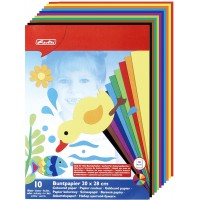 10668085 Multicolore Bloc de papier, 280 x 200 mm, contenu : 10 feuilles