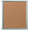 10685394 Tableau mixte moitie magnetique moitie liege avec cadre en bois 40 x 60 cm (Argent) (Import Allemagne)