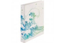maX.file 50033416 Classeur A4 a  2 anneaux Motif vague verte
