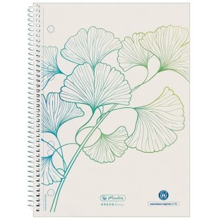 Greenline Ginkgo Bloc a spirales 70 pages quadrillees Format A5