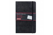 10789428 Bloc-notes A5 Classic Collection 192 pages quadrillees papier 80g/m² (Noir/aspect cuir) (Import Allemagne)