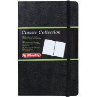 10789451 Bloc-notes A6 Classic Collection 192 pages blanches papier 80g/m² (Noir/aspect cuir) (Import Allemagne)