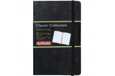 10789451 Bloc-notes A6 Classic Collection 192 pages blanches papier 80g/m² (Noir/aspect cuir) (Import Allemagne)