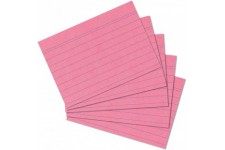 fiches bristol 1150507 au formatA5, blanc a5 Rosa