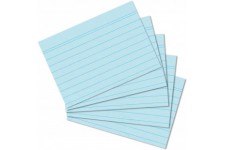 Herlitz Lot de 100 fiches bristol Format A4/A5/A6/A7/A8 A7 ligne. A7 liniert bleu