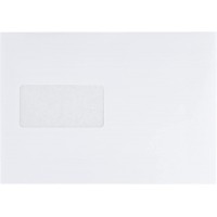 Enveloppes C5 90 g Enveloppes a patte autocollante, lot de 25 avec impression interne, emballees dans un film plas