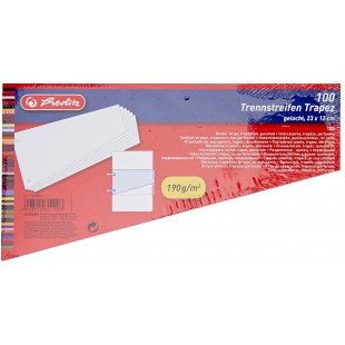 10838506 bande Separation trapezoidale 230 mm Blanc Lot de 100