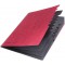 Trieur easyorga A4 en carton 7 compartiments + elastiques Rouge