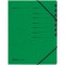 Trieur easyorga A4 en carton 7 compartiments + elastiques Vert