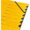 Trieur a   elastique Intercalaires 1-7 Jaune