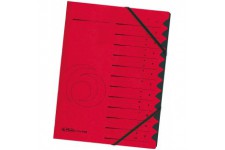 10843324 Trieur A4 Colorspan avec onglets 1-12, 355 g/m² (Rouge) (Import Allemagne)