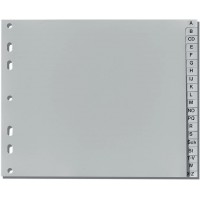 10843514 Registre A-Z, 23 x 18 cm Demi Hauteur, PP, perfores