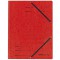 Chemise cartonnee avec rabat elastique Rouge