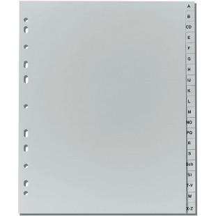 10901718 Intercalaires A-Z 24 x 29,7 cm en polypropylene perfore europeen