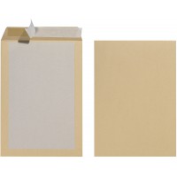 10901023 Pack de 10 pochettes dos carton B4 avec patte auto-adhesive dans un emballage en film retractable 130 g/m² (Marron) (Im