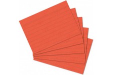 fiches Bristol Format A4/A5/A6/A7/A8 A5 Ligne A5 liniert Orange