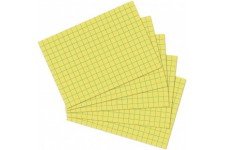 fiches bristol Format A4/A5/A6/A7/A8 A6 quadrille A6 kariert jaune