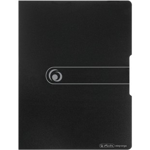 11207347 Porte-vue A4, 20 pochettes, etiquette de dos opaque bleu Opak Schwarz