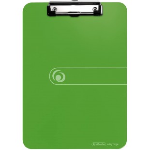 11226610 Porte-Bloc A4 en PP avec mecanisme de serrage/oe“illet de suspension Vert pomme