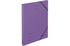 Lot de 5 : 11255452 Cardboard Violet Folder - Folders (Cardboard, Violet, A4, Portrait, 1.4 cm)