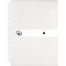 11292935 Pochette porte-documents A4 en plastique avec bouton pression Blanc transparent