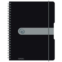 Carnet de poche a  spirales 80 pages Noir Format A4