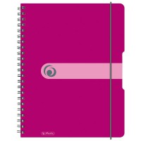 11293081 Bloc a  spirales de 80 feuilles A4 de papier sans bois sans a  emporter partout (Rose)
