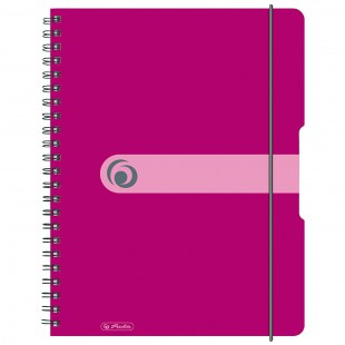 11293081 Bloc a  spirales de 80 feuilles A4 de papier sans bois sans a  emporter partout (Rose)